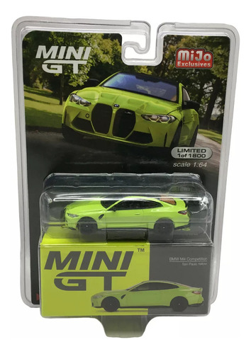 Mini Gt Chase Bmw M4 Competition San Paulo Yellow #468 1:64 Color Amarillo