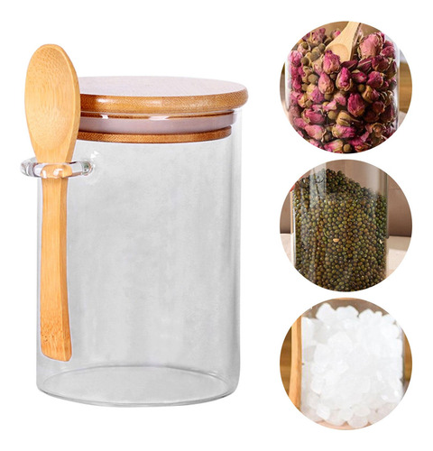 Tarro De Almacenamiento De Alimentos Con Tapa De Cuchara De