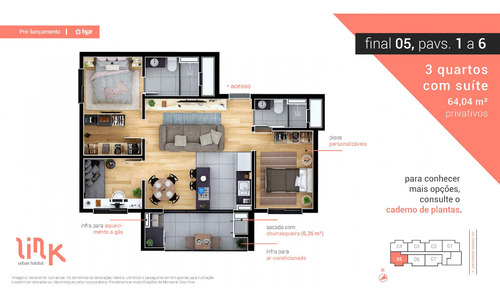 Imagem 16 de 25 de Apartamento Com 3 Dormitórios À Venda Com 165m² Por R$ 622.900,00 No Bairro Boa Vista - Curitiba / Pr - Aa 1628