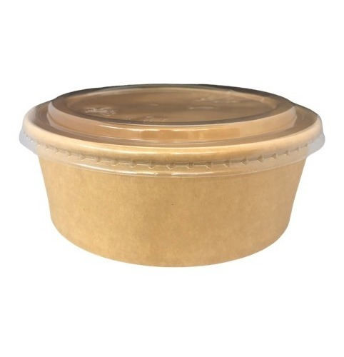 Envases Bowl Kraft 1500 Ml C/tapa X 50 Unidades Ecosuazo