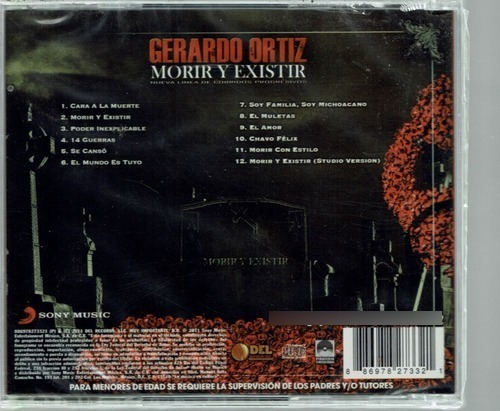 Gerardo Ortiz Morir Y Existir En Vivo Cd