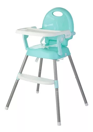 Silla Comer Bebe Booster Alta Portatil Rooby 3 En 1 Colores Color Verde