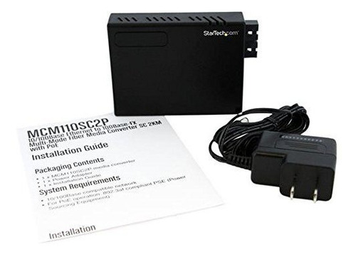 Convertidor Fibra Media Ethernet mi Mbps Multimodo Sc