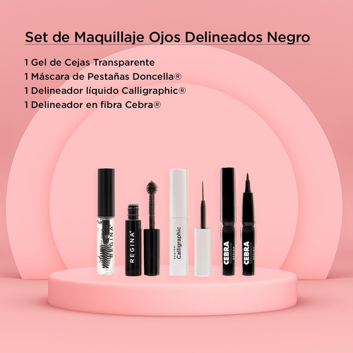 Set De Maquillaje Ojos Delineados Regina