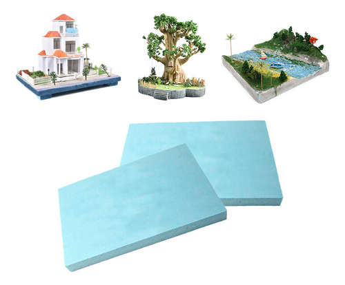 Fs 2x Tableros De 30cmx40cmx3cm 30cmx40cmx3cm Azul