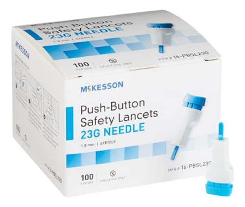 Mckesson Push-button Seguridad Aguja Profundidad Resorte