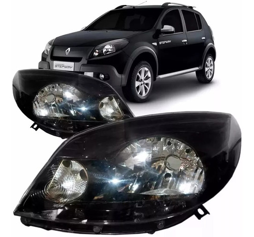 Optica P/ Sandero Stepway 2011 2012 2013 2014 Fondo Negro