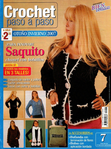 Revistas Crochet Bienvenidas Pack X3 Otoño/inv 2007 N° 7,8y9