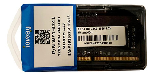 Memória Ram 32gb Ddr4 2666mhz Sodimm Ioway