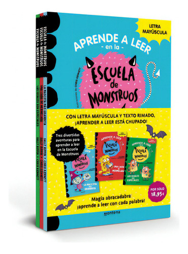 Pack Escuela De Monstruos La Mascota Mas Grandota, Una Liada De Mermelada, Las, De Rippin, Sally. Editorial Montena, Tapa Blanda En Español