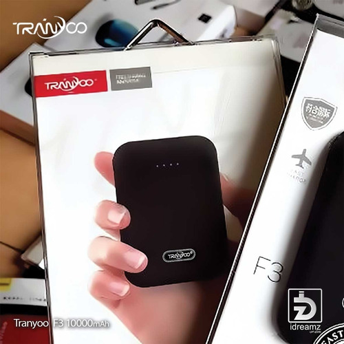 Power Bank Tranyoo 10000 Mah 2.4a Fast Charge F3 Dbstore