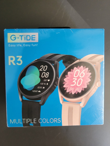 Smartwatch G-tide Reloj R3 Caja Azul Correa Negro Bisel Negro Diseño De La Correa Milanese