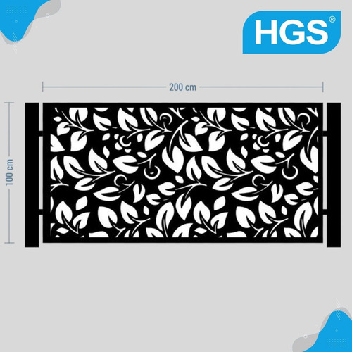Baranda Chapa Perforada 2m X 1m Balcon Terraza Y Piletas Gris Oscuro