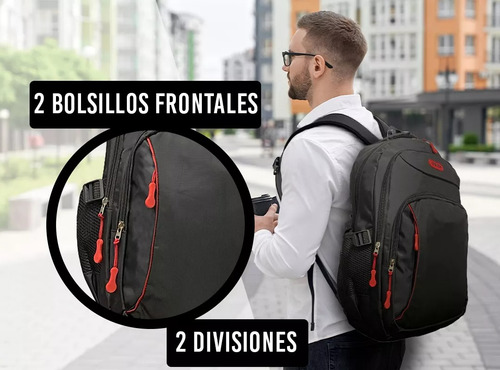 Mochila urbana porta notebook Owen OWMI10026 color azul