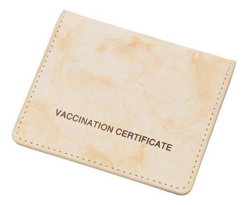 10 Protector De Tarjetas De Vacunación Cartera De Cuero