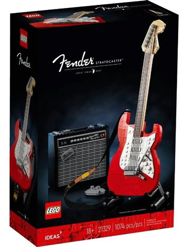 Lego Ideas Fender Stratocaster Guitarra 1074 Peças 21329