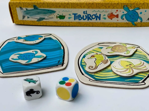 Imagen 3 de 6 de Juego De Mesa El Tiburón De Maldón Para Los Más Chicos