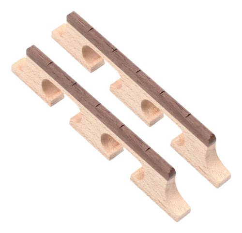 2x 5 Cuerdas Banjo Rosewood Bridge Para Principiantes De Del