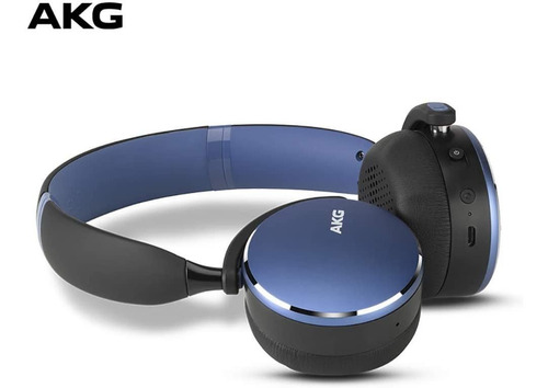 Imagen 1 de 6 de Akg Y500 - Auriculares Plegables Con Bluetooth, Color Azul