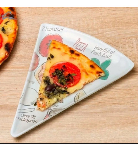 Prato Formato Pizza Conjunto C/ 6 Melanina Mesa Posta