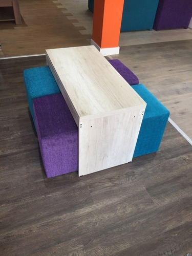 Imagen 6 de 9 de Mesa Ratona Levadiza Doble ( Sin Puf )