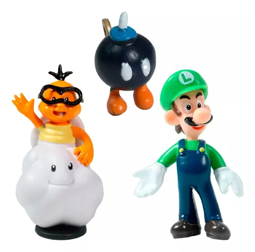 Raspattos 6 Figuras Mario Bros Set Deluxe Juguetes Mario Princesa Peach  Yoshi Toad Bowser Donkey Kong pelicula Envio Express : .com.mx:  Juguetes y Juegos