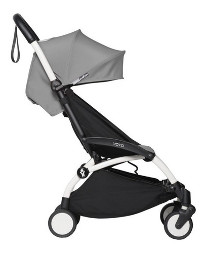 Imagen 2 de 3 de Cochecito de paseo Babyzen Yoyo² +6 2020 grey con chasis color blanco