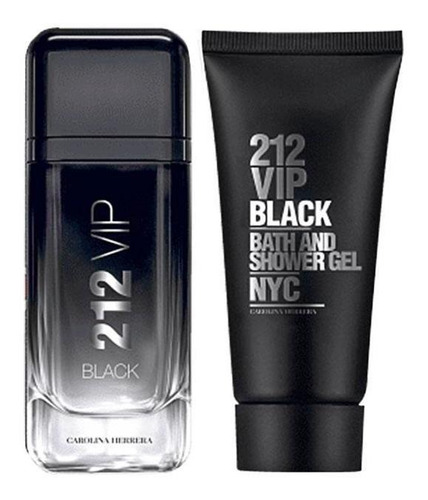 Kit Perfume Carolina Herrera 212 Vip Men Blac Masc Edp 100ml