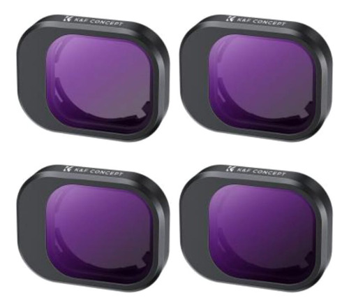 Kit Filtro Nd8+ Nd16+ Nd32+ Nd64 Para Drone Mini 4 Pro K&f