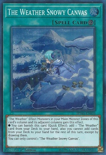 The Weather Snowy Canvas - Spwa-en036 - Super Rare