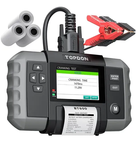 Analizador De Bateria Automotriz 12/24 Con Impresora