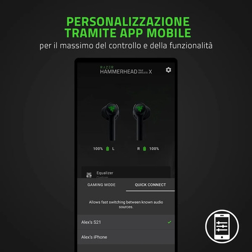 Imagen 5 de 7 de Razer Hammerhead True Wireless X Auriculares Bluetooth