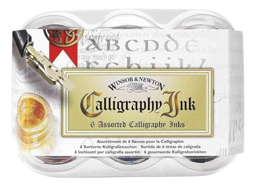Winsor Y Newton Calligraphy Set De Tintas De 6 Tarros, 30 Ml
