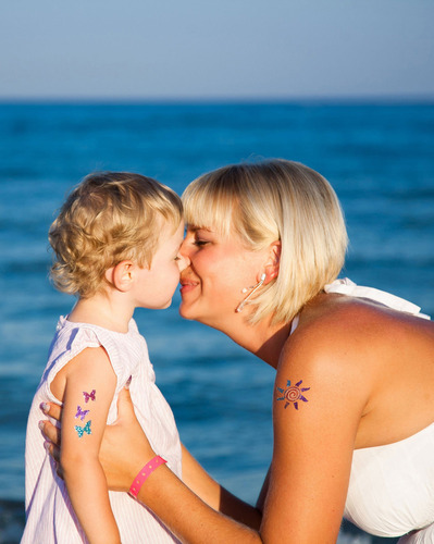Kit De Tatuajes Con Brillantina: Tatuajes Temporale