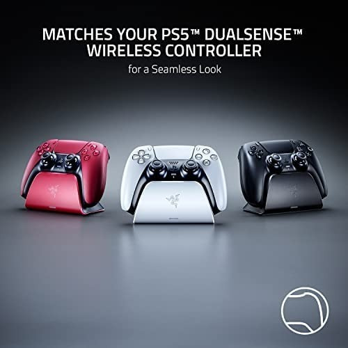 Imagen 4 de 8 de Cargador Gamer Razer Ps5 Quick Charge Control Usb Black