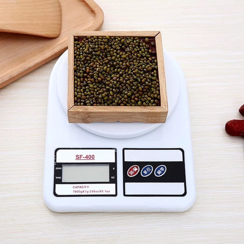 Báscula de cocina digital SQ Cozinha SF-400 pesa hasta 7kg blanca