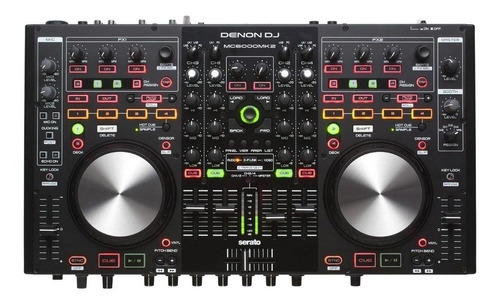 Controlador DJ Denon MC6000MK2 preto  da 4  canais 120V/230V