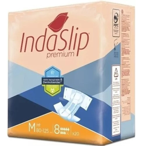 Pañal Adulto Desechable Indaslip Premium Paquete De 20unid