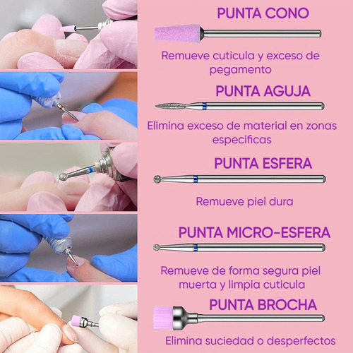 2024 Juego De Brocas De Dril Uñas Manicura Profesional 30