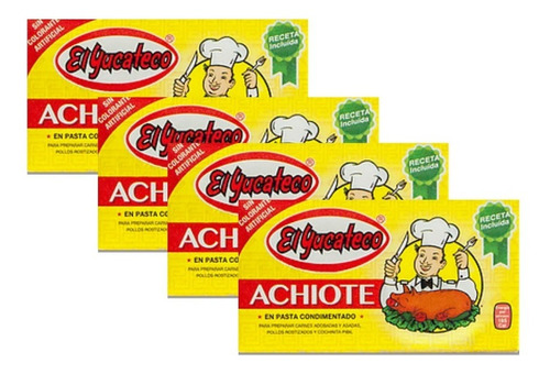 Achiote En Pasta El Yucateco 100 Gr X 4 Unidades - Lireke