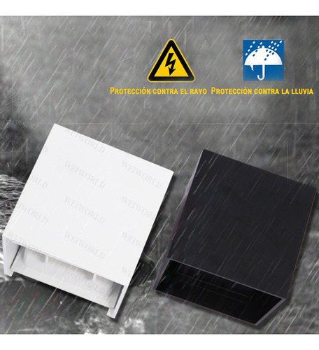 Gosun® Lámpara De Pared Led 12w Impermeable Foco Flotante Estructura Blanco - Blanco Frío
