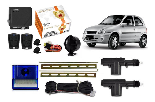Kit Trava Eletrica + Alarme Corsa Wind - Hatch 2 Portas
