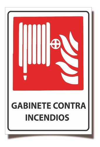 Señaletica Gabinete Contra Incendio Sobre Trovicel 70x50 Cm.
