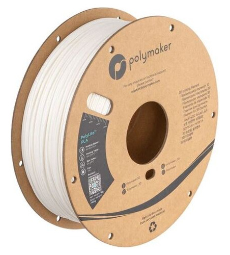 Filamento Polymaker Polylite Pla Silk Colors, 1.75mm - 1kg Color Blanco