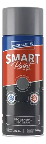 Pintura En Aerosol Smart Paint Doblea 350ml X 3 Unid = Color Grafito Brillante