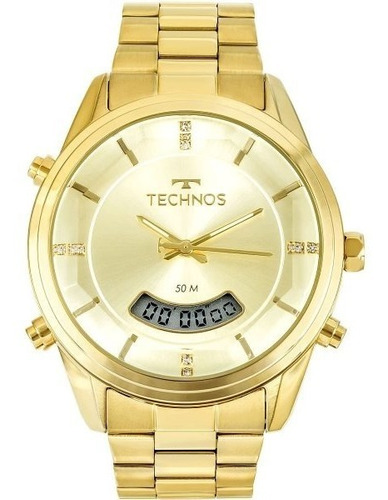 Relógio Technos Feminino Anadigi Dourado Garantia 1 Ano