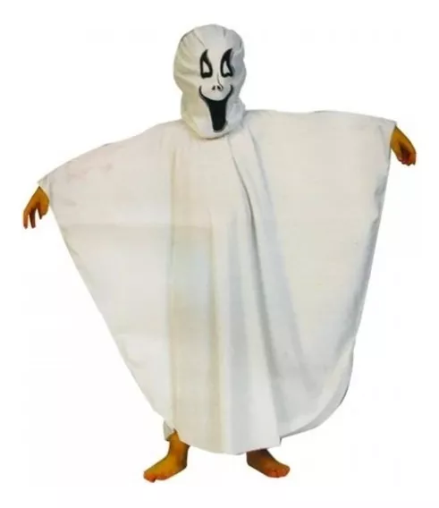 Disfraz De Fantasma Con Mascara Niños Halloween Chirimbolos