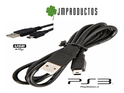 Cable Usb A Mini Usb 5 Pines Playstation 3 Psp Mp3 Camara