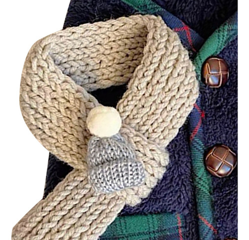 * Ropa De Invierno Para Perros Pequeños Azul Con Bufanda Xl