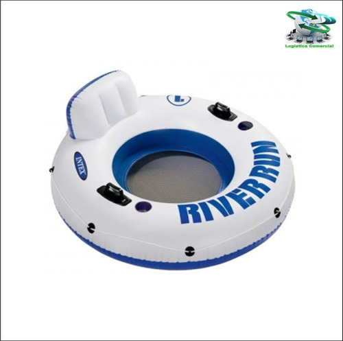 Anillo Flotador Inflable Con Asas + Porta Vasos 58825 River